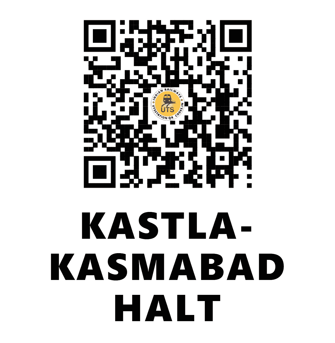UTS QR Code for KASTLA-KASMABAD HALT - KKMB (NR - UTTAR PRADESH)